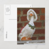 kerstgans feestdagenkaart (Voorkant / Achterkant)