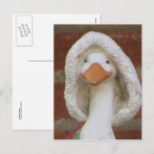 kerstgans feestdagenkaart (Voorkant / Achterkant)