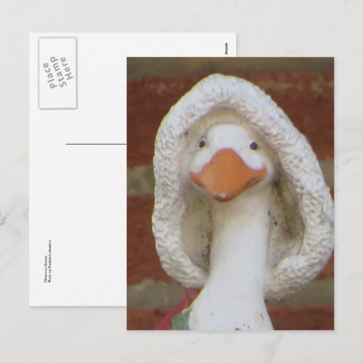 kerstgans feestdagenkaart (Voorkant / Achterkant)