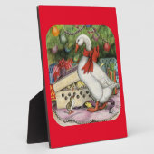 kerstgans fotoplaat (Zijkant)