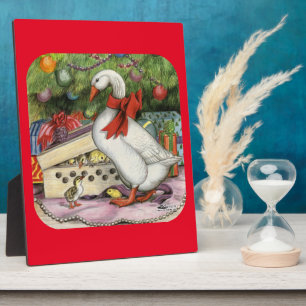 kerstgans fotoplaat