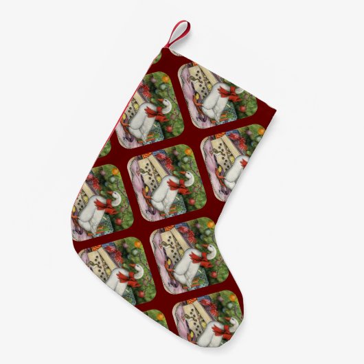 kerstgans kleine kerstsok (Voorkant (Hangend))