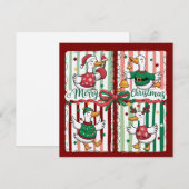 Kerstgans Leuke Vakantie Dier Rendier Eend Feestdagenkaart (Voorkant / Achterkant)