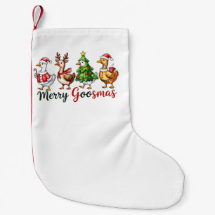 Kerstgans met Kerstmannenhoed voor Merry Goosemas Kleine Kerstsok