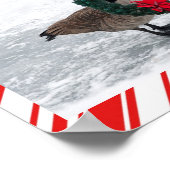 kerstgans met Poster met Wreath (Hoek)