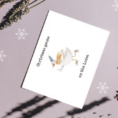 Kerstgans op de LOOSE Folie Feestdagen Briefkaart