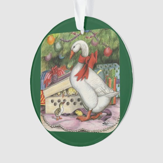 kerstgans ornament (voorkant)