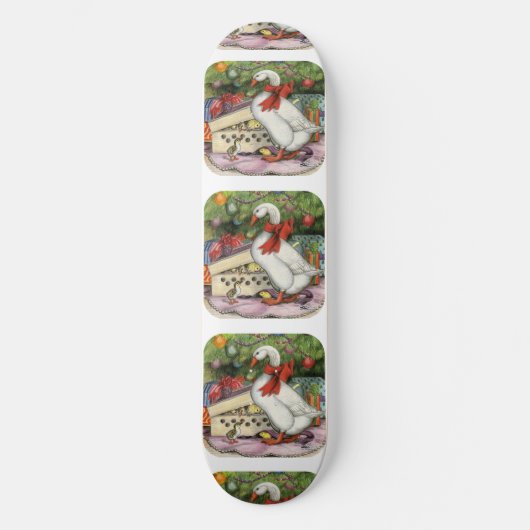 kerstgans persoonlijk skateboard (Voorkant)