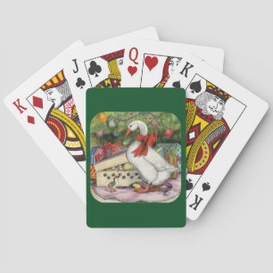 kerstgans pokerkaarten