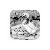 kerstgans rubberstempel (Afrduk)