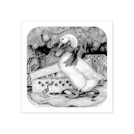 kerstgans rubberstempel (Afrduk)