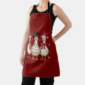 Kerstgans Sinterklaas Grappig Schattig Sneeuwman K Schort (Insitu)