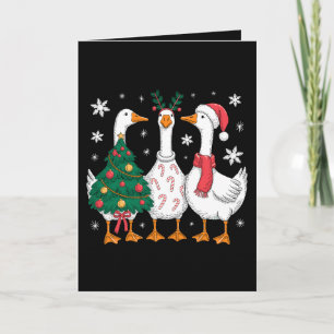 Kerstgans Sinterklaas Hoed Suikerstok Boom Kerstmi Kaart