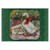 kerstgans snijplank (Voorkant)