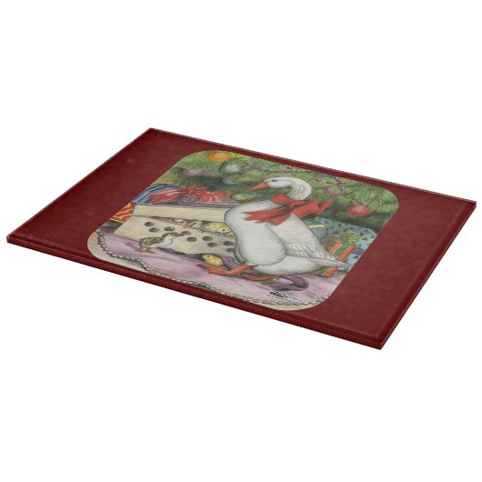 kerstgans snijplank (Hoek)