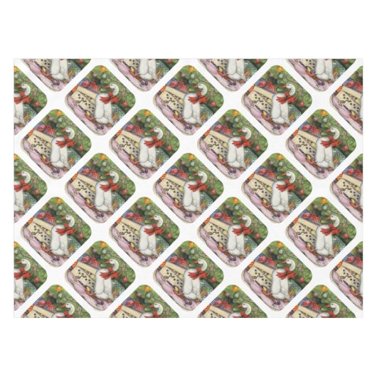 kerstgans tafelkleed (Voorkant (Horizontaal))