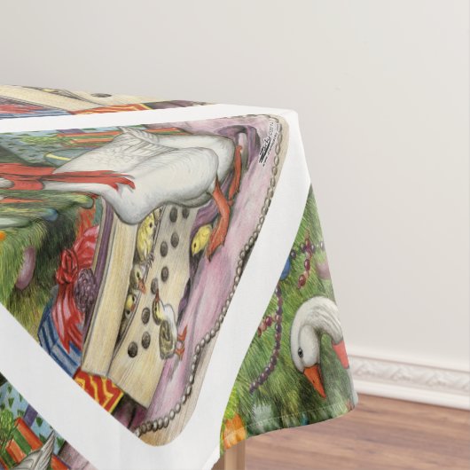 kerstgans tafelkleed (Voorbeeld)