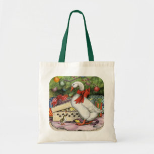 kerstgans tote bag
