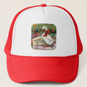 kerstgans trucker pet