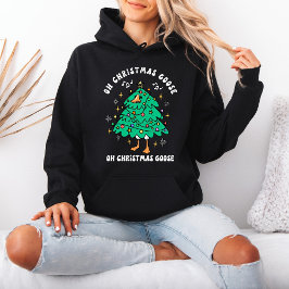 Kerstgans verkleed als kerstboom hoodie