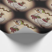 kerstganzenpapier cadeaupapier (Hoek)