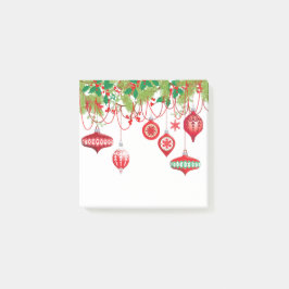 Kerstgarland en siervoorwerpen post-it® notes