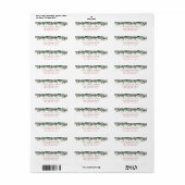 Kerstgarland Greenery Holiday Return Address Etiket (Full Sheet)