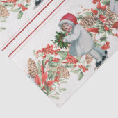 Kerstgarland  meisje Pinecone Berries Tissuepapier (Detail)