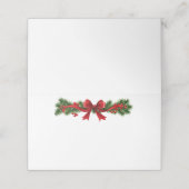 Kerstgarland Plaatskaartje (Buitenkant ongevouwen)