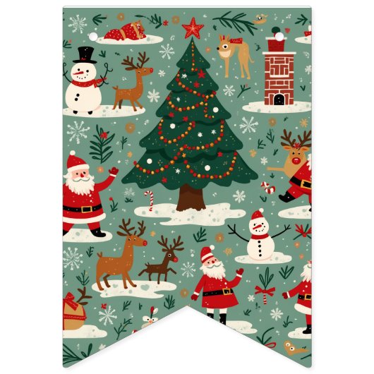 Kerstgarland Vlaggetjes (Eerste vlag)