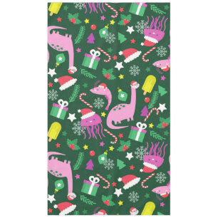 kerstgarnalen dinosaurus kwal kerstman tafelkleed