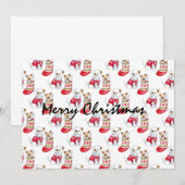 kerstgarnalen kaart (Voorkant / Achterkant)