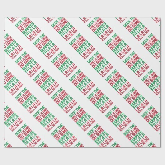 Kerstgasten Cadeaupapier (Vlak)