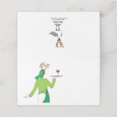 Kerstgator Plaatskaartje (Buitenkant ongevouwen)