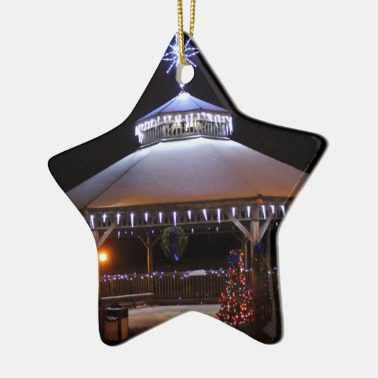 KerstGazebo Keramisch Ornament (Links)