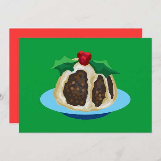 kerstgebak feestdagenkaart (Voorkant / Achterkant)