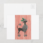 kerstgebak feestdagenkaart (Voorkant / Achterkant)