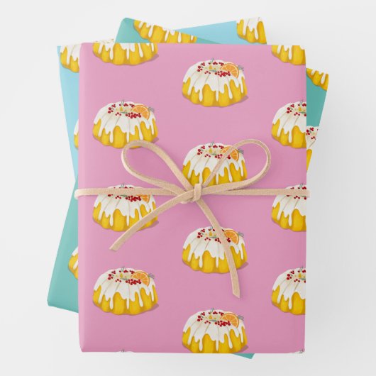 kerstgebak inpakpapier  (In situ)