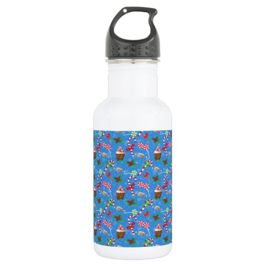 kerstgebak, Snoep en gebak Waterfles (Voorkant)