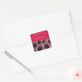 Kerstgebak Vierkante Sticker (Envelop)