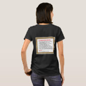 Kerstgebed (Donald Trump) T-shirt voor de vrouw (Achterkant volledig)