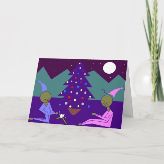 Kerstgebed Feestdagen Kaart (Voorkant)