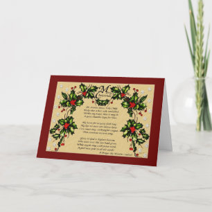 Kerstgebed Feestdagen Kaart