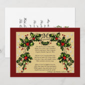 Kerstgebed Feestdagenkaart (Voorkant / Achterkant)