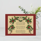 Kerstgebed Feestdagenkaart (Staand voorkant)