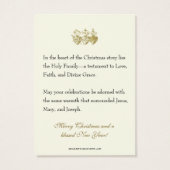 Kerstgebed Kaarten Geboorte Jezus Maria Jozef Visitekaartje (Achterkant)