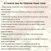 Kerstgebed Kaarten Geboorte Jezus Maria Jozef Visitekaartje