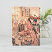 Kerstgebed Thanksgiving Kaart (Staand voorkant)
