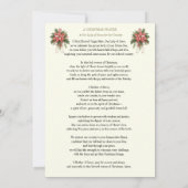 Kerstgebed voor het vaderland Onze-Lieve-Vrouw van Feestdagenkaart (Achterkant)