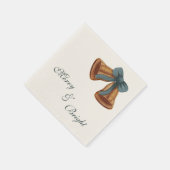 Kerstgebell Merry&Bright Napkin Servet (Hoek)